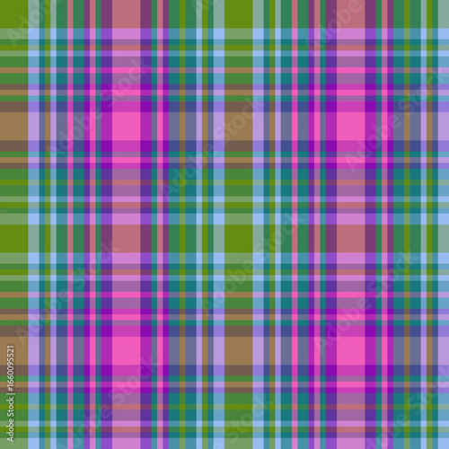 Purple and blue plaid pattern textile