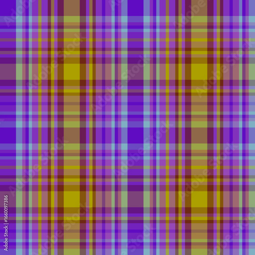 Yellow and blue plaid pattern