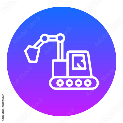 Excavator Vector Icons