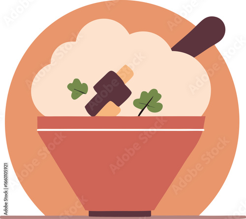 Spiced Rice Bowl with Garnish