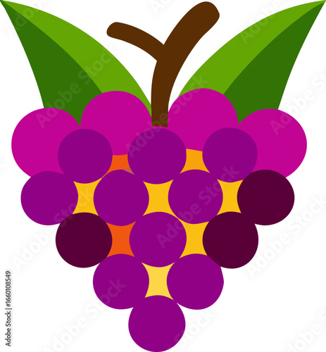 Grape Bunch Illustration