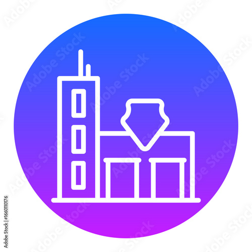 Police Station Vector Icons