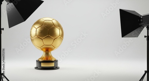Golden Soccer Ball Trophy