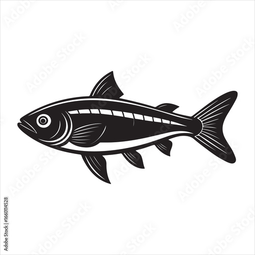 A Close-up Portrait of a Fresh Anchovy, a Small and Nutritious Oily Fish, a Flavorful and Sustainable Ingredient Rich in Omega-3 Fatty Acids