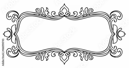 Black frame for name tag Vint...