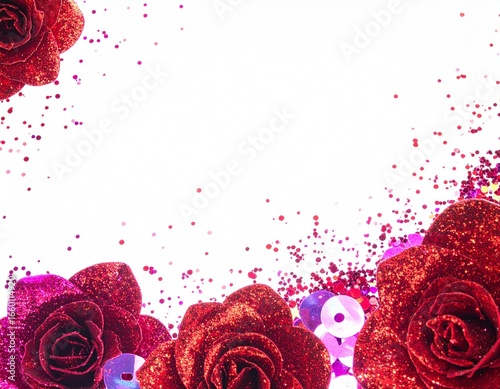 Wallpaper Mural valentine background with roses Torontodigital.ca