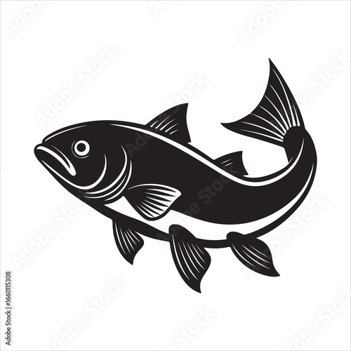 A Vibrant Portrait of a Wild Salmon, a Majestic and Healthy Fish with a Striking Pink Flesh, a Premium and Delicious Seafood