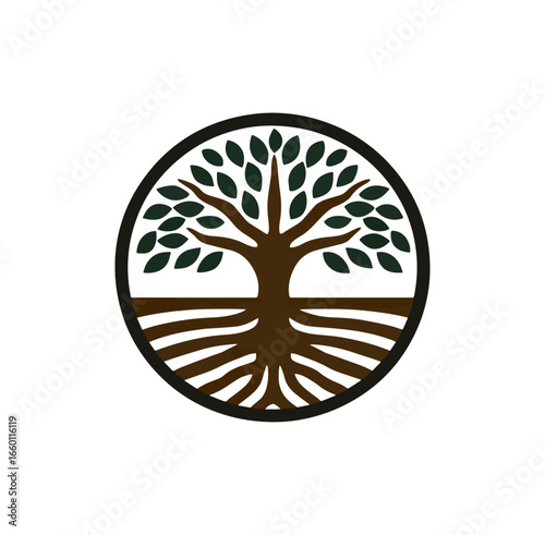Tree symbol design graphic