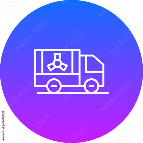 Nuclear Truck Vector Icons