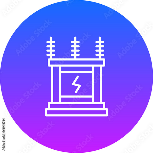 Power Transformer Vector Icons