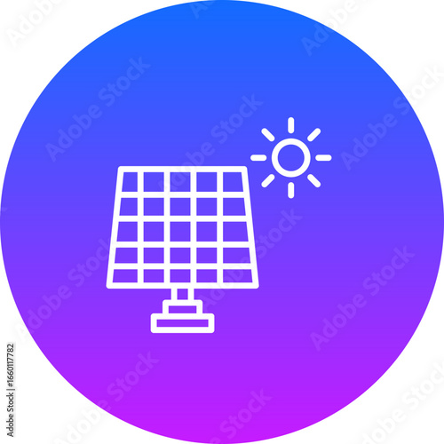 Solar Panel Vector Icons