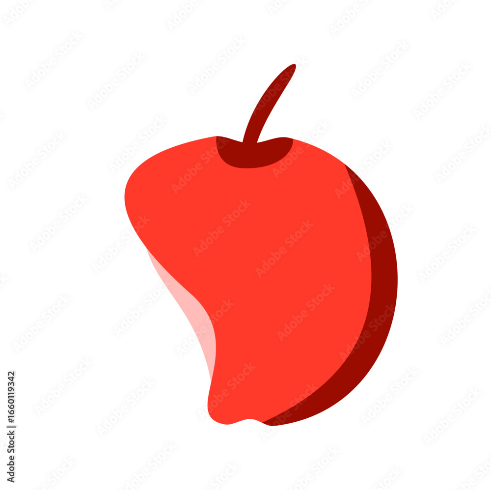 Obraz premium Apple icon illustrator