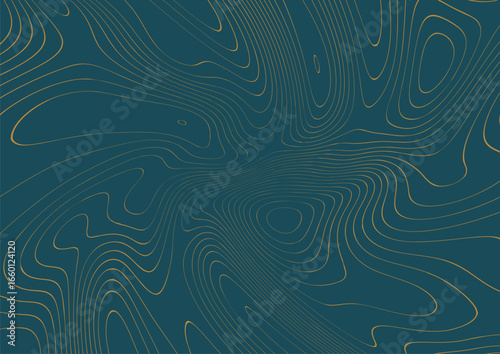 Luxury dark blue abstract topographic contour line background, elegant map elevation texture, premium minimal wallpaper for fabric, wall art, digital design, packaging