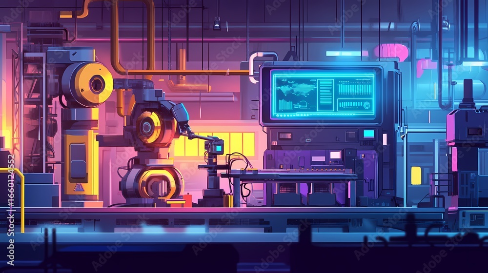 Obraz premium AI-Powered Maintenance Robot