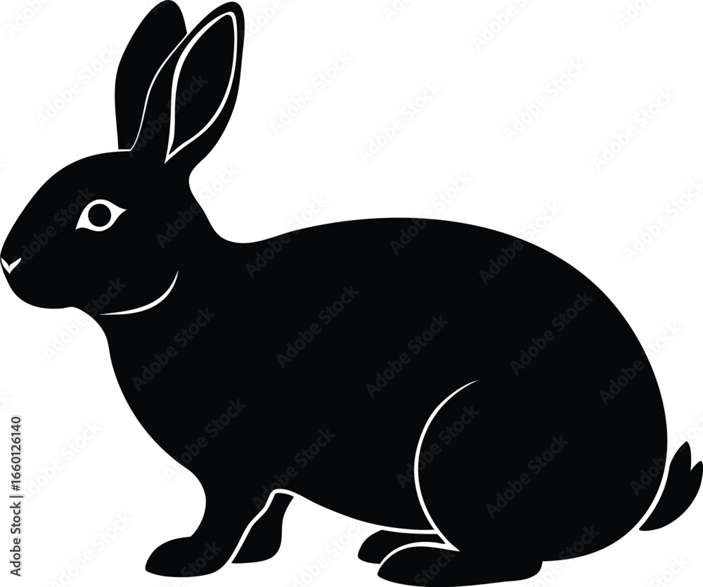 Obraz premium vector illustration of a rabbit