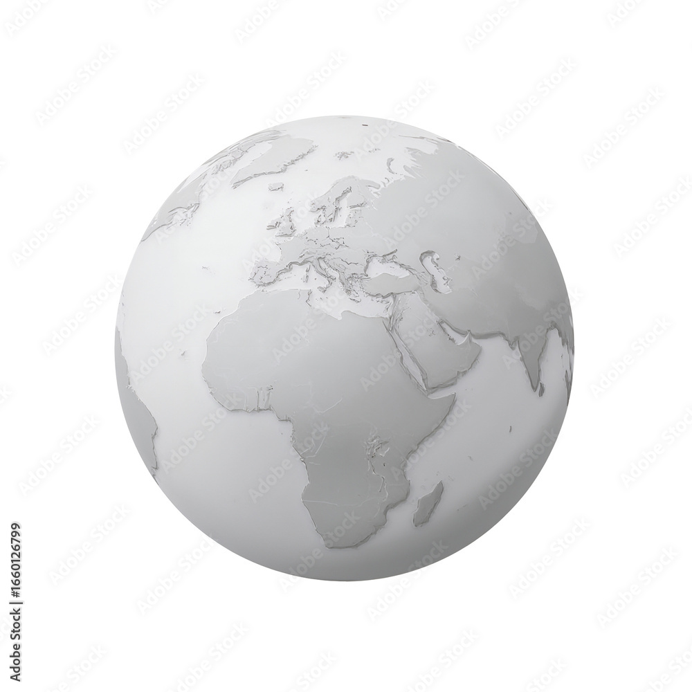 Fototapeta premium globe isolated on white background