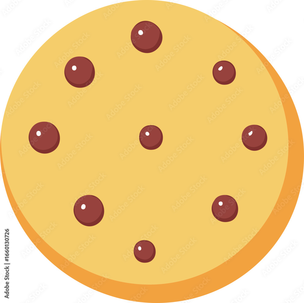 Obraz premium Cookie Icon – Sweet, Dessert, Snack, Bakery Symbol