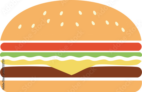 Hamburger Icon – Food, Fast Food, Snack, Restaurant Symbol