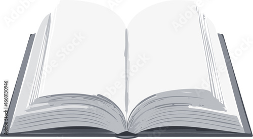 Open Book Icon – Reading, Education, Literature Symbol