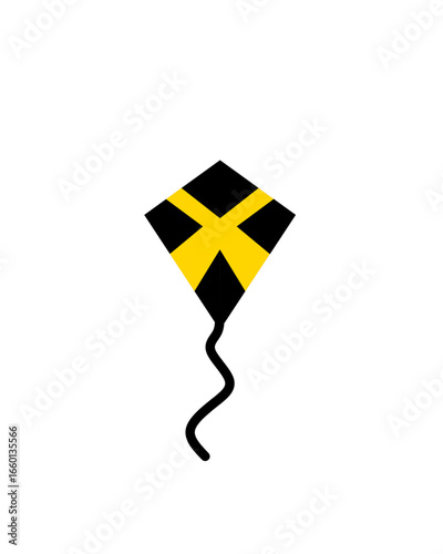 vector illustration of abstract kite design 