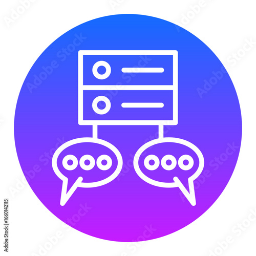 Database Chat Vector Icons