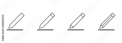Pencil icon vector. pen sign and symbol. edit icon vector, Edit icon set. edit document icon. edit text icon. pencil. sign up eps 10
