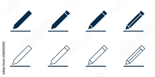 Pencil icon vector. pen sign and symbol. edit icon vector, Edit icon set. edit document icon. edit text icon. pencil. sign up eps 10