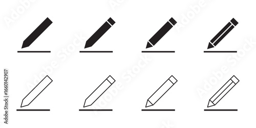 Pencil icon vector. pen sign and symbol. edit icon vector, Edit icon set. edit document icon. edit text icon. pencil. sign up eps 10