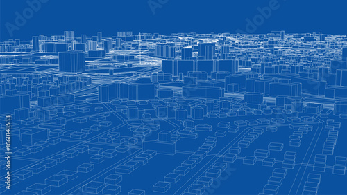 Urban Blueprint Cityscape