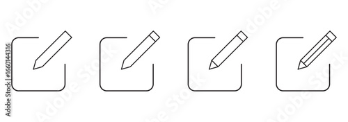 Edit icon vector. Edit document sign and symbol. Edit text icon with pencil. Edit icon vector isolated eps 10