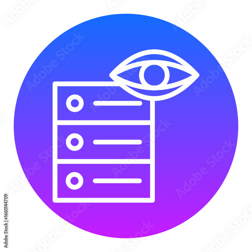 Database Vision Vector Icons