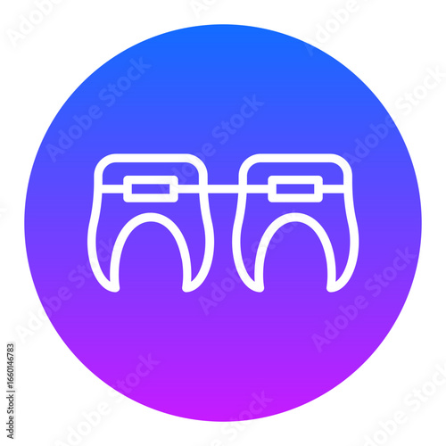 Tooth Braces Vector Icons