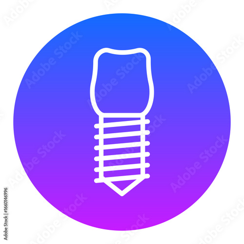 Dental Implant Vector Icons