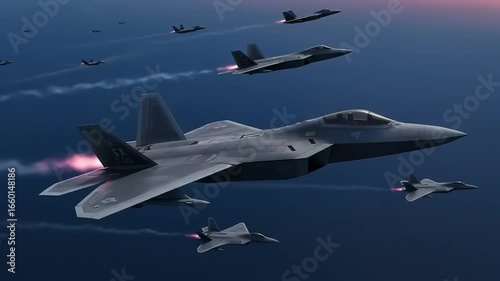 Wallpaper Mural Military jets in flight formation Torontodigital.ca