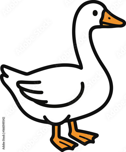 goose cartoon vector
