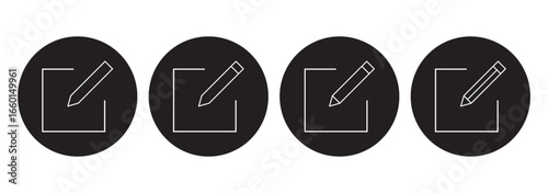 Edit icon set. Pencil icon, sign up icon vector illustration. Edit pen icon set. pencil icon symbol eps 10
