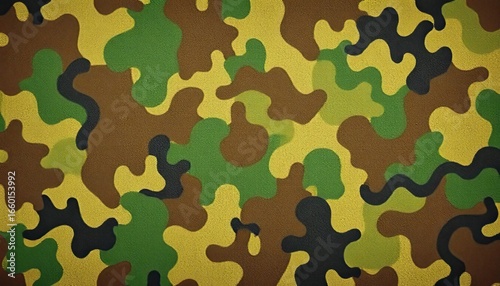 Distressed, faded military camouflage pattern on textured background,  beige,  army