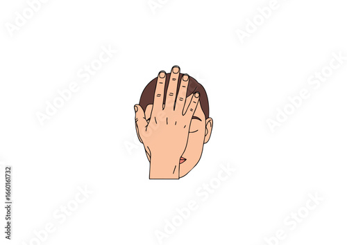 icon of facepalm gesture