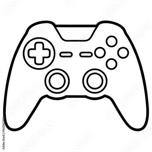 Simple outline of a modern video game controller