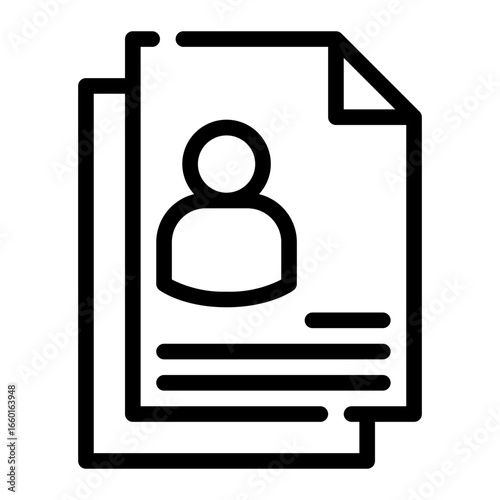 resume line icon