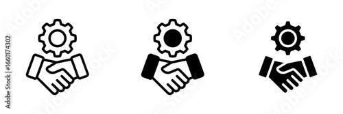 Collaboration Icon Multi concept. Simple vector illustration