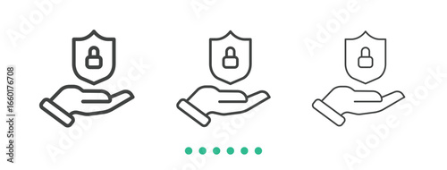 Protection advice icon. Thin line icon vector