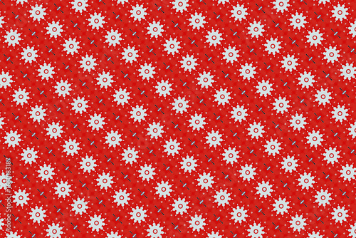 Red snowflake Christmas pattern backdrop wrapping paper