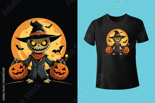 Happy halloween silhouette t shirt design