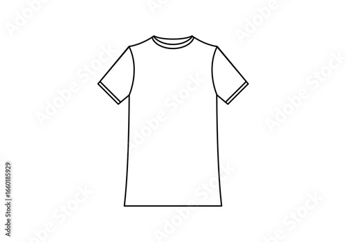 Icono negro de camiseta en fondo blanco