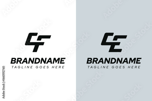 Letters CF CE Dynamic Logo, for any business with CF FC CE EC initials
