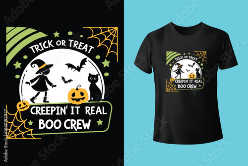 The boo squad - Happy Halloween t-shirt design template
