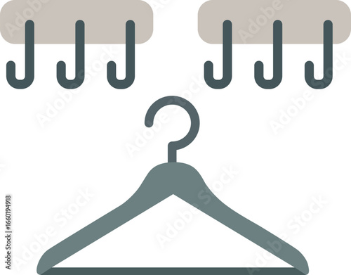 Clothes hanger hook wardrobe closet storage organization minimalist home decor simple utility design for modern living