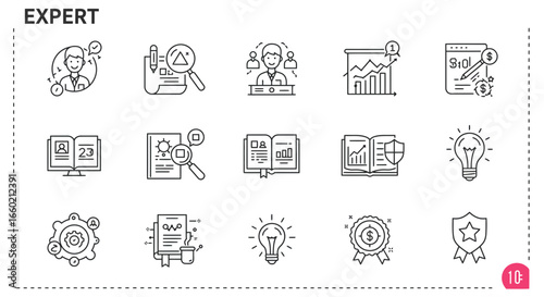  Expertise, specialist advice, conclusion, knowledge, competence, independent research and more_transparent.svg
