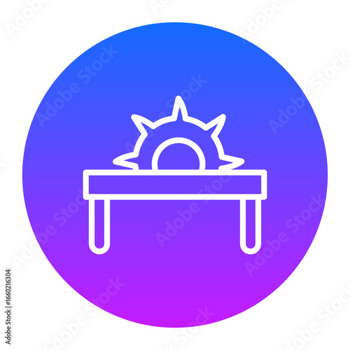 Table Saw Vector Icons